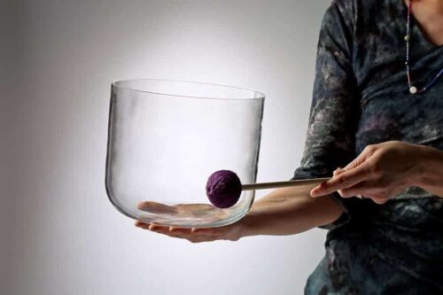Clear Crystal Ohm Bowl